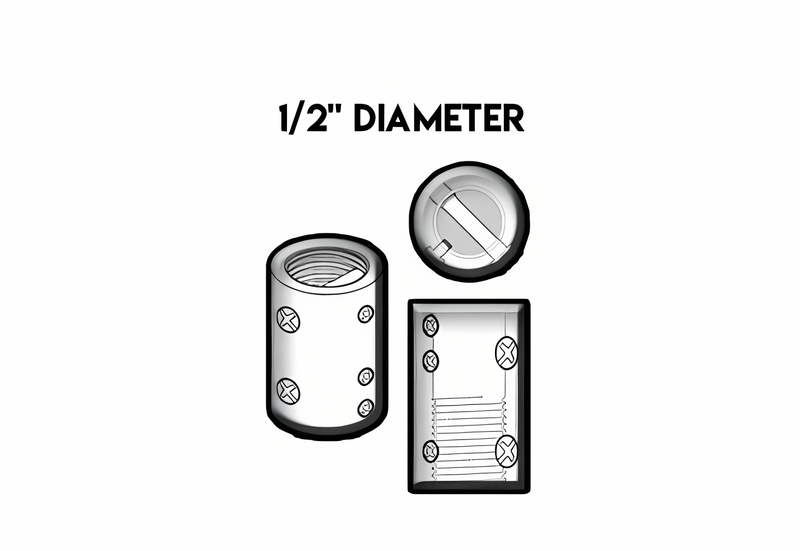 1/2 Diameter Extension Pole Coupler