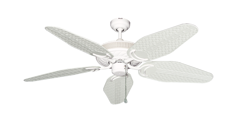 Atlantis Ceiling Fan Intricate Weave Traditional Collection - Wet Rated HD Motor Remote Adaptable