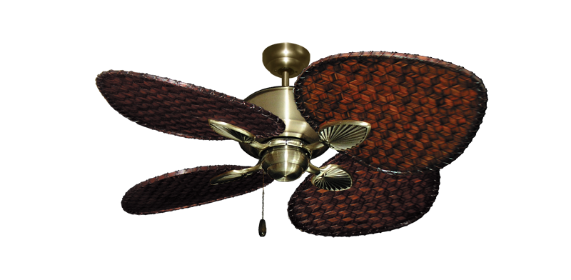 Palm Breeze II Ceiling Fan Tropical Fan Collection - High Performance Motor Remote Adaptable