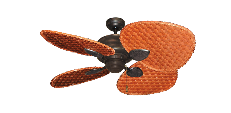 Palm Breeze II Ceiling Fan Tropical Fan Collection - High Performance Motor Remote Adaptable