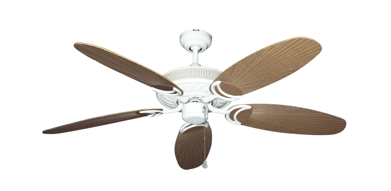 Atlantis Ceiling Fan Intricate Weave Traditional Collection - Wet Rated HD Motor Remote Adaptable