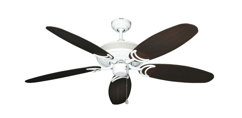 Atlantis Ceiling Fan Intricate Weave Traditional Collection - Wet Rated HD Motor Remote Adaptable