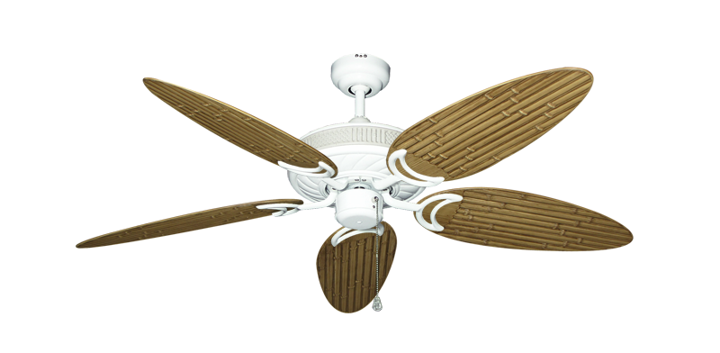 Atlantis Ceiling Fan Intricate Weave Traditional Collection - Wet Rated HD Motor Remote Adaptable