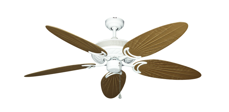 Atlantis Ceiling Fan Intricate Weave Traditional Collection - Wet Rated HD Motor Remote Adaptable