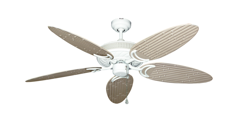 Atlantis Ceiling Fan Intricate Weave Traditional Collection - Wet Rated HD Motor Remote Adaptable