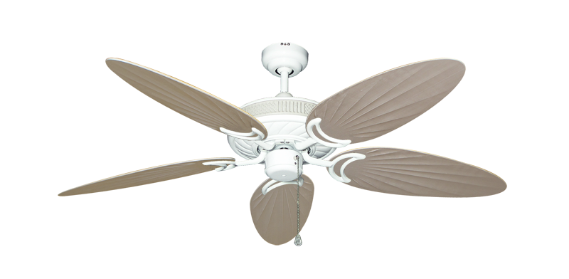 Atlantis Ceiling Fan Intricate Weave Traditional Collection - Wet Rated HD Motor Remote Adaptable