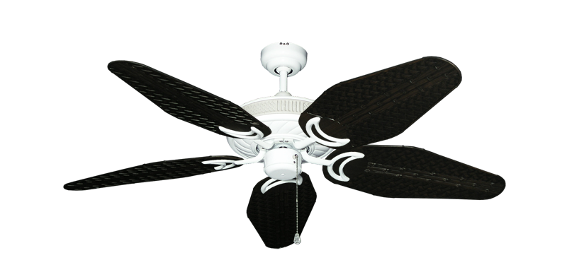 Atlantis Ceiling Fan Intricate Weave Traditional Collection - Wet Rated HD Motor Remote Adaptable