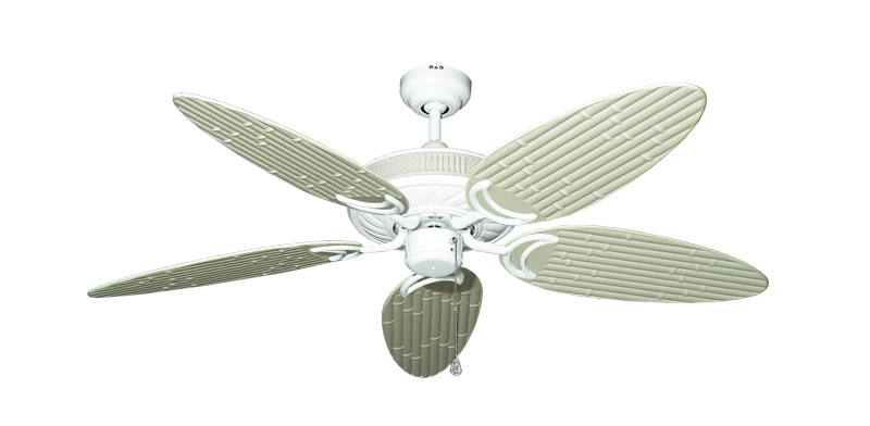 Atlantis Ceiling Fan Intricate Weave Traditional Collection - Wet Rated HD Motor Remote Adaptable