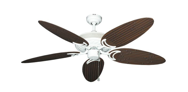 Atlantis Ceiling Fan Intricate Weave Traditional Collection - Wet Rated HD Motor Remote Adaptable