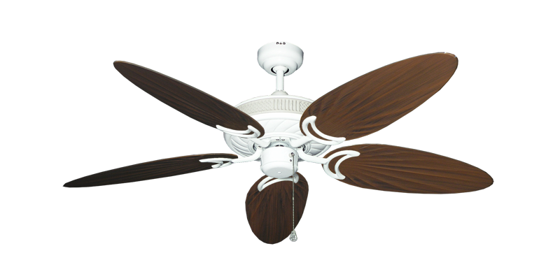 Atlantis Ceiling Fan Intricate Weave Traditional Collection - Wet Rated HD Motor Remote Adaptable