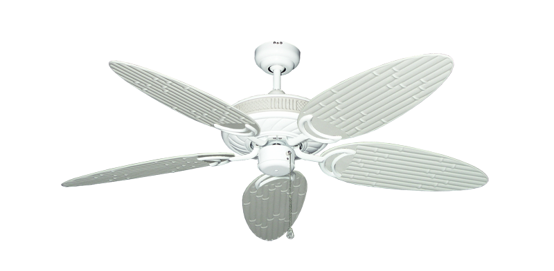 Atlantis Ceiling Fan Intricate Weave Traditional Collection - Wet Rated HD Motor Remote Adaptable