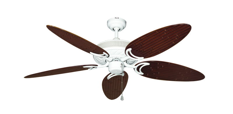 Atlantis Ceiling Fan Intricate Weave Traditional Collection - Wet Rated HD Motor Remote Adaptable