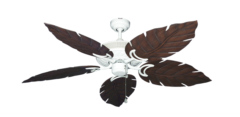 Atlantis Ceiling Fan Intricate Weave Traditional Collection - Wet Rated HD Motor Remote Adaptable