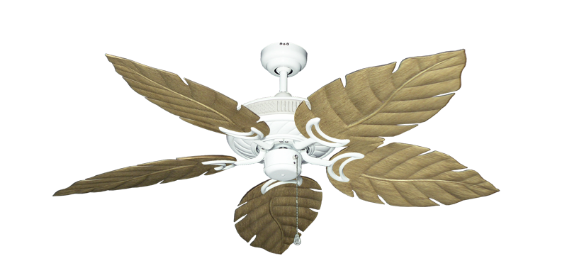 Atlantis Ceiling Fan Intricate Weave Traditional Collection - Wet Rated HD Motor Remote Adaptable