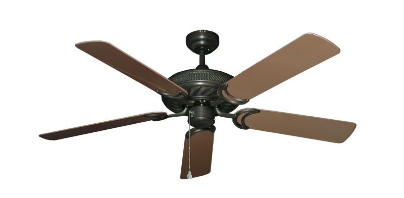 Atlantis Ceiling Fan Intricate Weave Traditional Collection - Wet Rated HD Motor Remote Adaptable