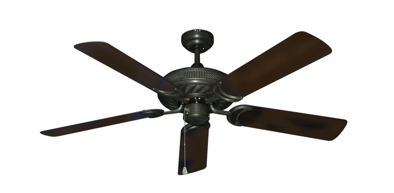 Atlantis Ceiling Fan Intricate Weave Traditional Collection - Wet Rated HD Motor Remote Adaptable