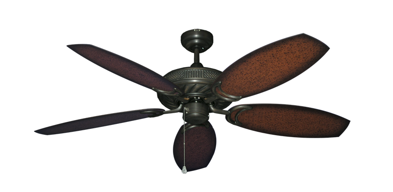 Atlantis Ceiling Fan Intricate Weave Traditional Collection - Wet Rated HD Motor Remote Adaptable