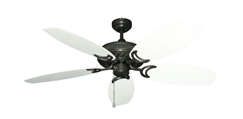 Atlantis Ceiling Fan Intricate Weave Traditional Collection - Wet Rated HD Motor Remote Adaptable