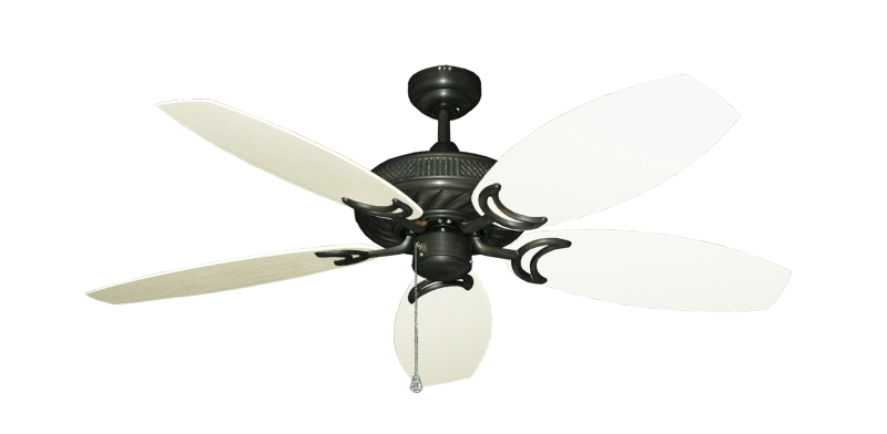 Atlantis Ceiling Fan Intricate Weave Traditional Collection - Wet Rated HD Motor Remote Adaptable