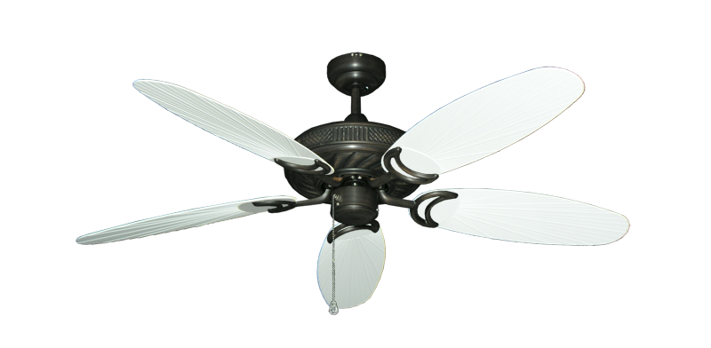 Atlantis Ceiling Fan Intricate Weave Traditional Collection - Wet Rated HD Motor Remote Adaptable