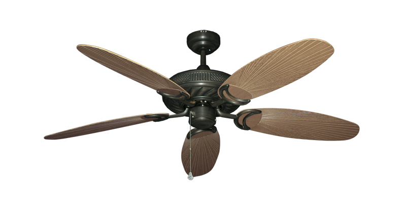 Atlantis Ceiling Fan Intricate Weave Traditional Collection - Wet Rated HD Motor Remote Adaptable