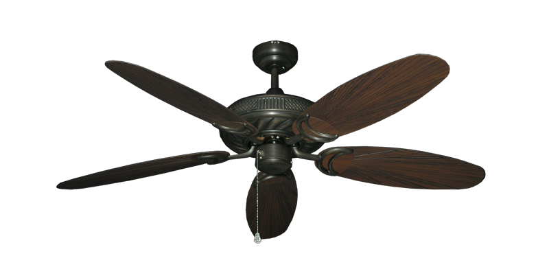 Atlantis Ceiling Fan Intricate Weave Traditional Collection - Wet Rated HD Motor Remote Adaptable