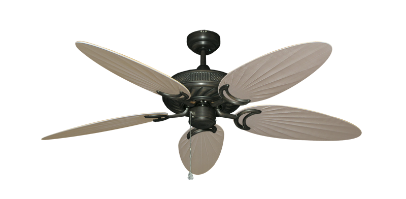 Atlantis Ceiling Fan Intricate Weave Traditional Collection - Wet Rated HD Motor Remote Adaptable