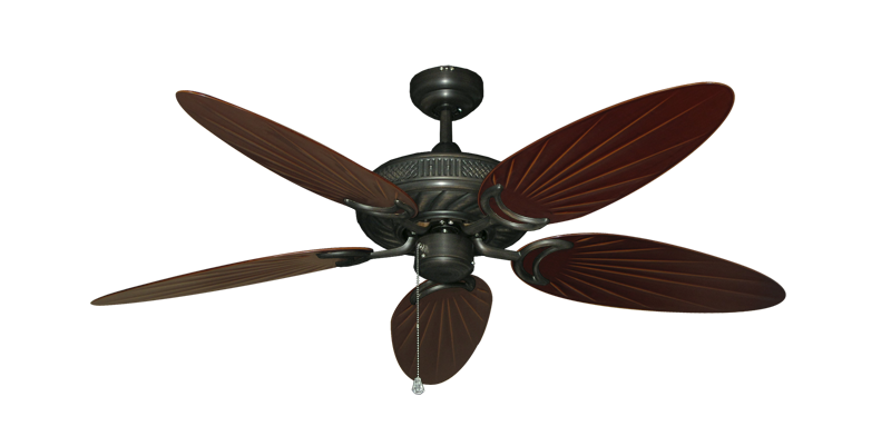 Atlantis Ceiling Fan Intricate Weave Traditional Collection - Wet Rated HD Motor Remote Adaptable