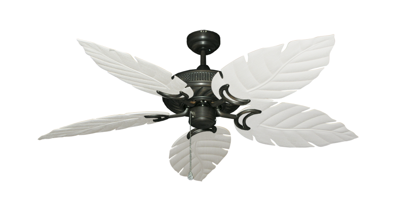 Atlantis Ceiling Fan Intricate Weave Traditional Collection - Wet Rated HD Motor Remote Adaptable