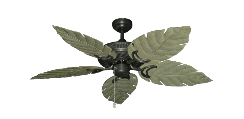 Atlantis Ceiling Fan Intricate Weave Traditional Collection - Wet Rated HD Motor Remote Adaptable