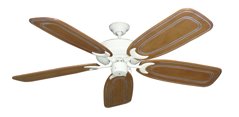 Raindance Nautical Blade Ceiling Fan - Wet Rated Outdoor w/ Stainless Steel Hardware