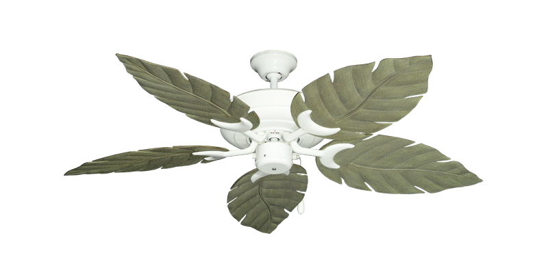 Raindance Nautical Blade Ceiling Fan - Wet Rated Outdoor w/ Stainless Steel Hardware