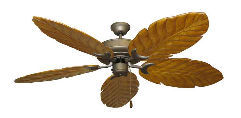 Raindance Nautical Blade Ceiling Fan - Wet Rated Outdoor w/ Stainless Steel Hardware