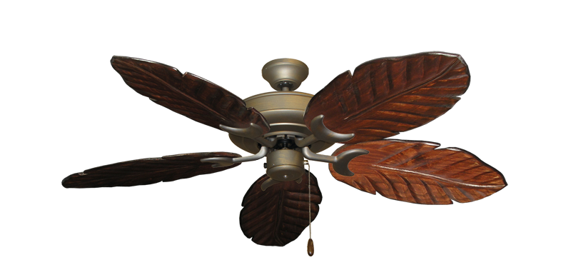 Raindance Nautical Blade Ceiling Fan - Wet Rated Outdoor w/ Stainless Steel Hardware