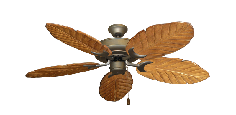 Raindance Nautical Blade Ceiling Fan - Wet Rated Outdoor w/ Stainless Steel Hardware