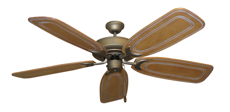 Raindance Nautical Blade Ceiling Fan - Wet Rated Outdoor w/ Stainless Steel Hardware