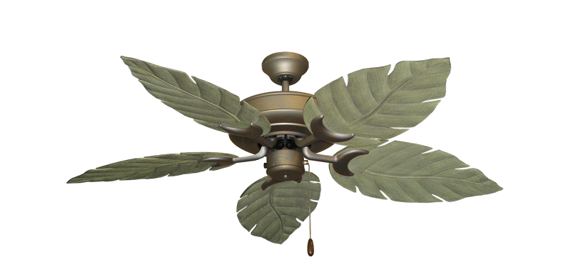 Raindance Nautical Blade Ceiling Fan - Wet Rated Outdoor w/ Stainless Steel Hardware