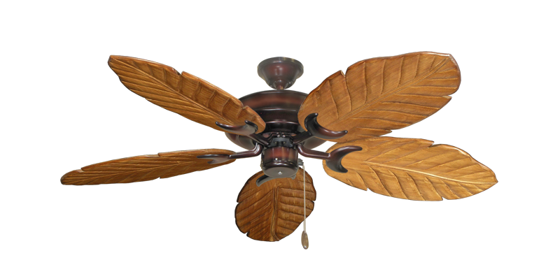 Raindance Nautical Blade Ceiling Fan - Wet Rated Outdoor w/ Stainless Steel Hardware