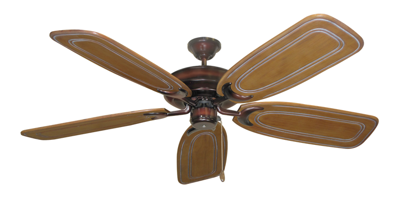 Raindance Nautical Blade Ceiling Fan - Wet Rated Outdoor w/ Stainless Steel Hardware