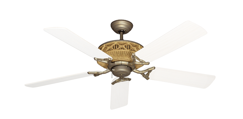 The Tiki Ceiling Fan Outdoor Collection - High Performance Motor Remote Adaptable