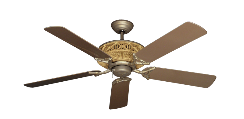 The Tiki Ceiling Fan Outdoor Collection - High Performance Motor Remote Adaptable