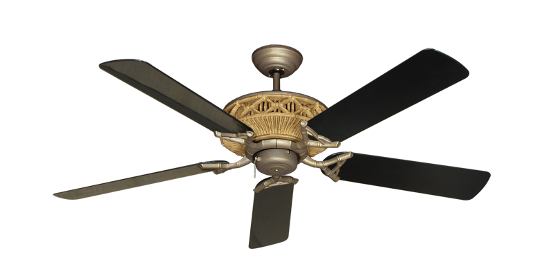 The Tiki Ceiling Fan Outdoor Collection - High Performance Motor Remote Adaptable