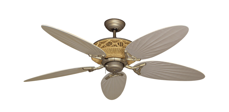 The Tiki Ceiling Fan Outdoor Collection - High Performance Motor Remote Adaptable