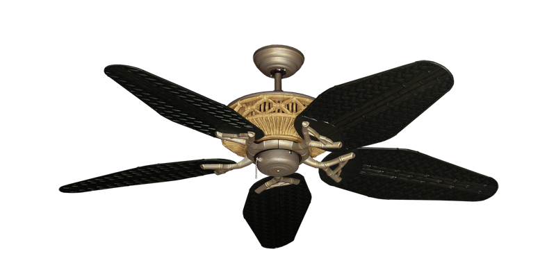 The Tiki Ceiling Fan Outdoor Collection - High Performance Motor Remote Adaptable