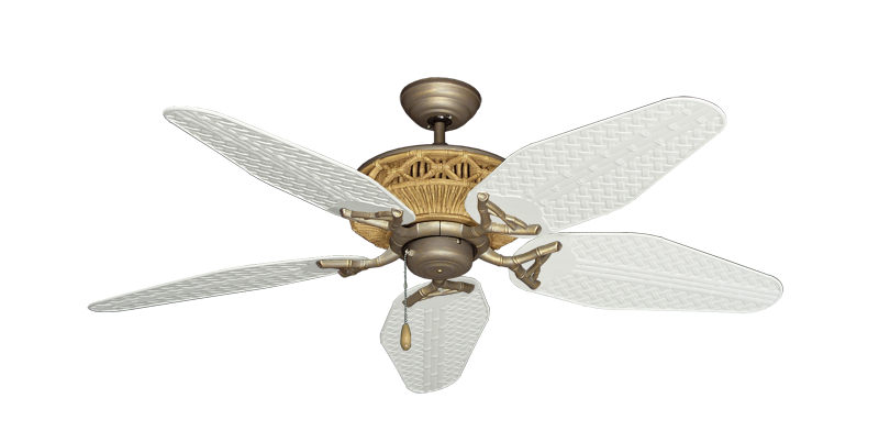 The Tiki Ceiling Fan Outdoor Collection - High Performance Motor Remote Adaptable