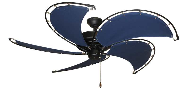 Raindance Nautical Blade Ceiling Fan - Wet Rated Outdoor w/ Stainless Steel Hardware