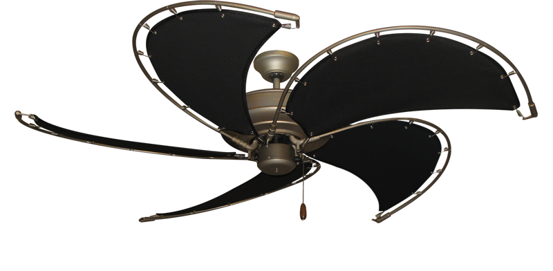 Raindance Nautical Blade Ceiling Fan - Wet Rated Outdoor w/ Stainless Steel Hardware