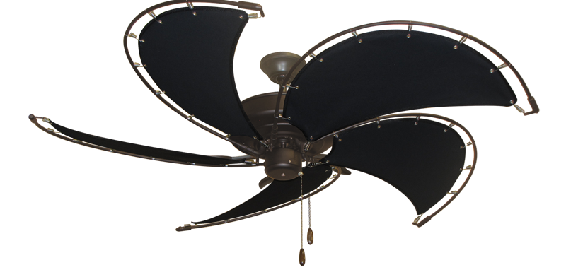 Raindance Nautical Blade Ceiling Fan - Wet Rated Outdoor w/ Stainless Steel Hardware