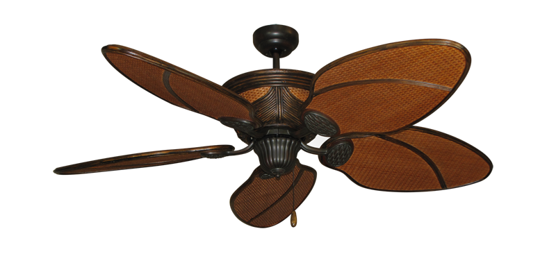 Moroccan Ceiling Fan  52" Oil Rubbed Bronze - Tropical Fan Collection - High Performance Motor