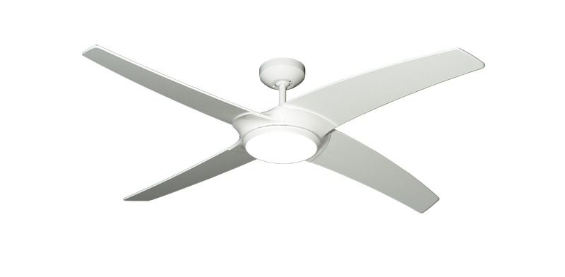 Starfire 56" Ceiling Fan w/Light Kit & Remote - High Efficiency DC Motor